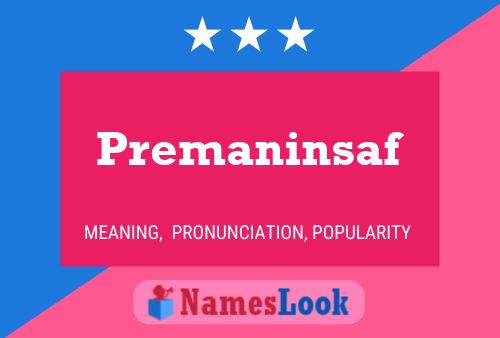 ملصق اسم Premaninsaf