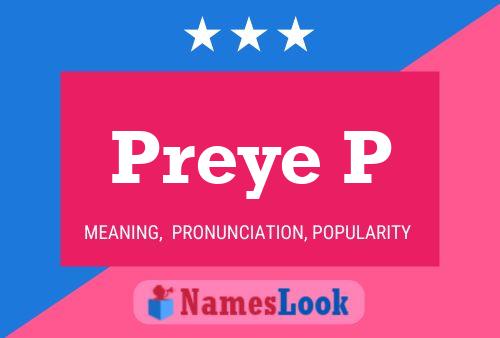 ملصق اسم Preye P