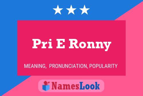 ملصق اسم Pri E Ronny