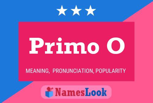 ملصق اسم Primo O