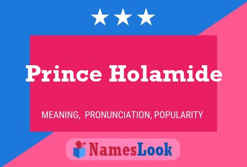 ملصق اسم Prince Holamide