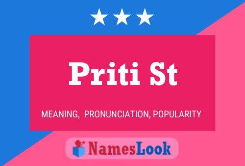 ملصق اسم Priti St