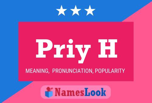 ملصق اسم Priy H