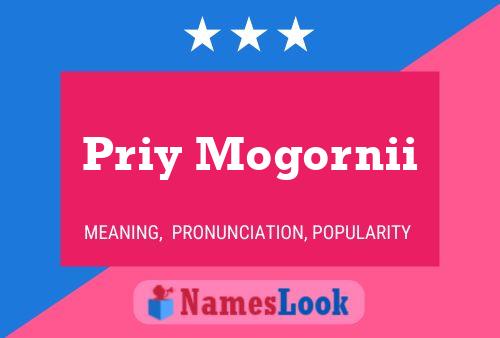 ملصق اسم Priy Mogornii