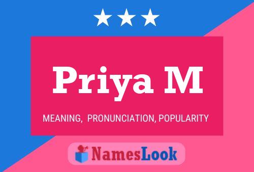 ملصق اسم Priya M