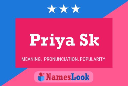 ملصق اسم Priya Sk