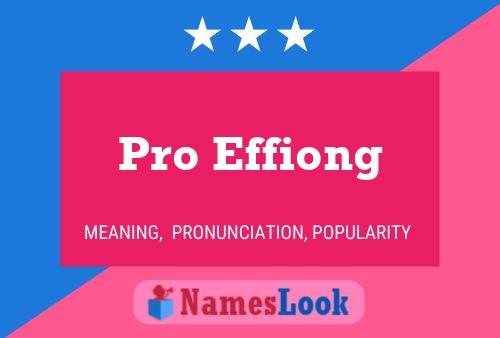 ملصق اسم Pro Effiong