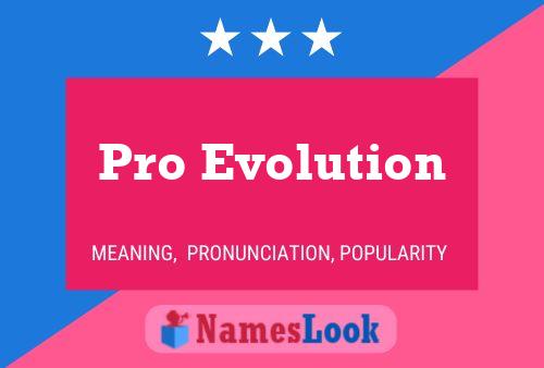 ملصق اسم Pro Evolution