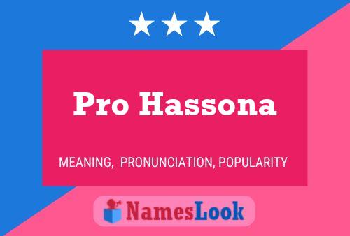 ملصق اسم Pro Hassona