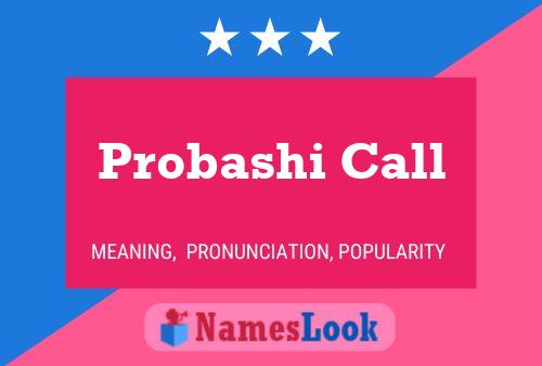 ملصق اسم Probashi Call