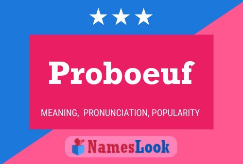 ملصق اسم Proboeuf