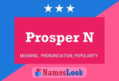 ملصق اسم Prosper N