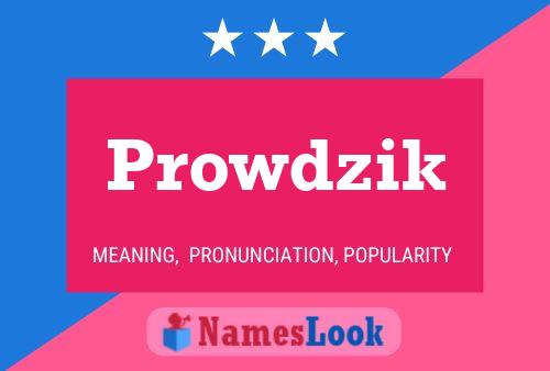 ملصق اسم Prowdzik