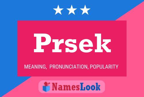 ملصق اسم Prsek