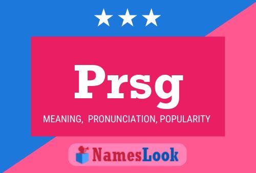 ملصق اسم Prsg