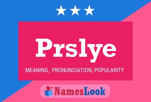 ملصق اسم Prslye