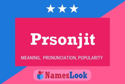 ملصق اسم Prsonjit