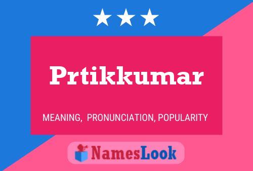 ملصق اسم Prtikkumar