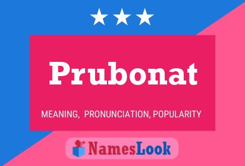 ملصق اسم Prubonat