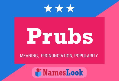 ملصق اسم Prubs