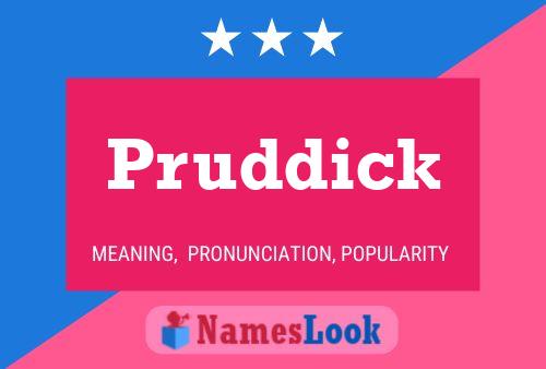 ملصق اسم Pruddick