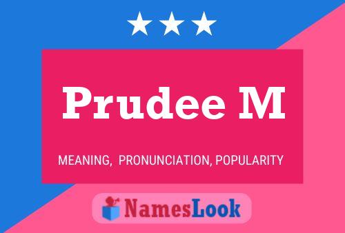 ملصق اسم Prudee M