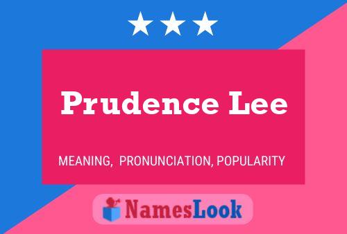 ملصق اسم Prudence Lee