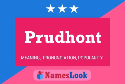 ملصق اسم Prudhont