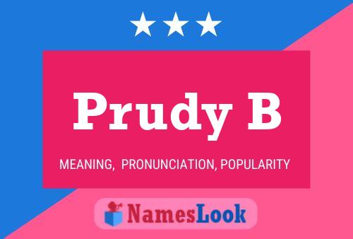 ملصق اسم Prudy B