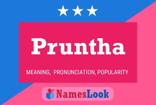 ملصق اسم Pruntha