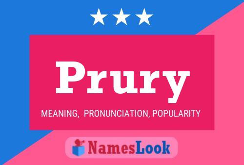 ملصق اسم Prury