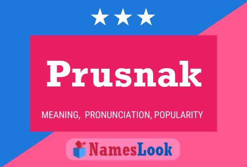 ملصق اسم Prusnak