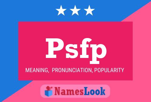 ملصق اسم Psfp