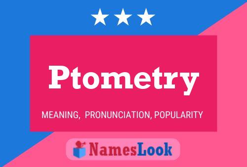 ملصق اسم Ptometry