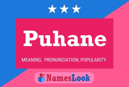 ملصق اسم Puhane