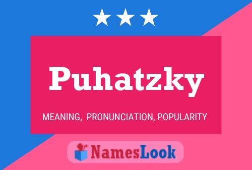 ملصق اسم Puhatzky