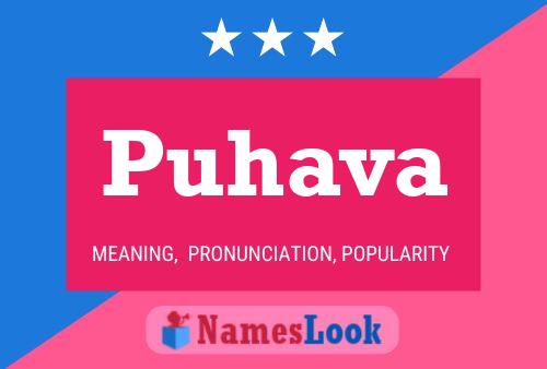 ملصق اسم Puhava