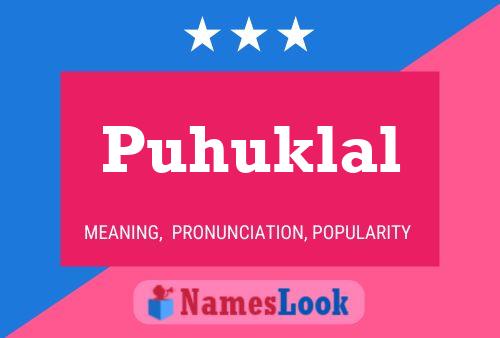 ملصق اسم Puhuklal