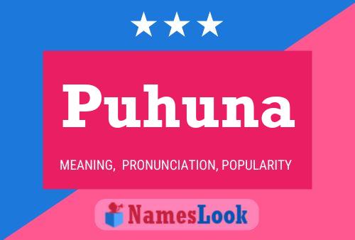 ملصق اسم Puhuna