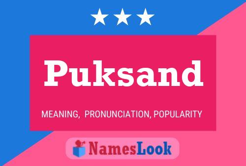 ملصق اسم Puksand