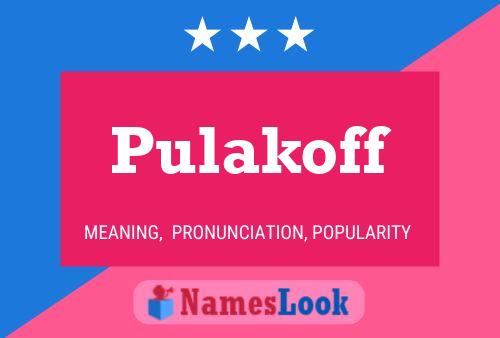 ملصق اسم Pulakoff