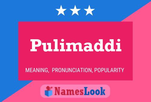 ملصق اسم Pulimaddi