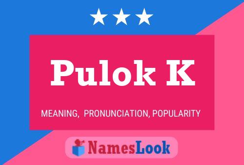 ملصق اسم Pulok K