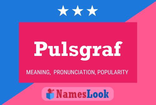 ملصق اسم Pulsgraf