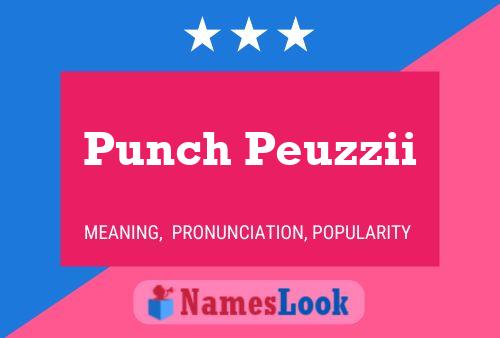 ملصق اسم Punch Peuzzii