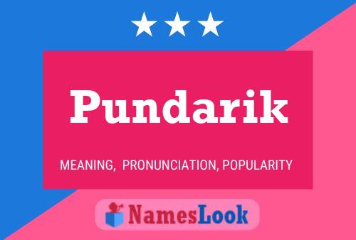 ملصق اسم Pundarik