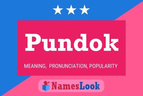 ملصق اسم Pundok