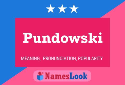 ملصق اسم Pundowski