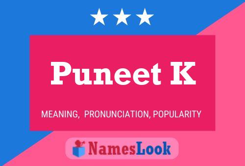 ملصق اسم Puneet K