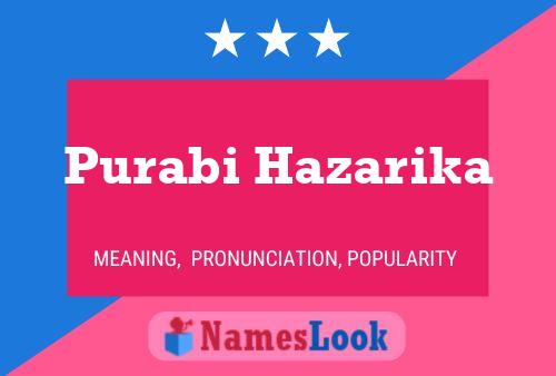 ملصق اسم Purabi Hazarika